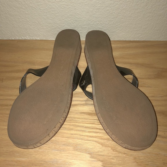 Sam Edelman Tanya Wedge in Black Patent SZ 11 - Picture 3 of 3